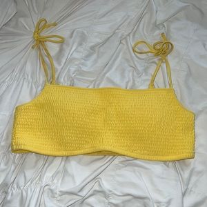 Yellow swim top!